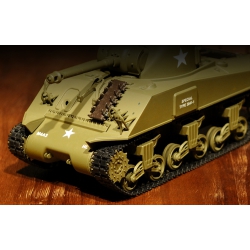 Czołg zdalnie sterowany dźwięk 1:30 U.S. M4A3 Sherman RTR 2.4Ghz - Heng Long 3841-01